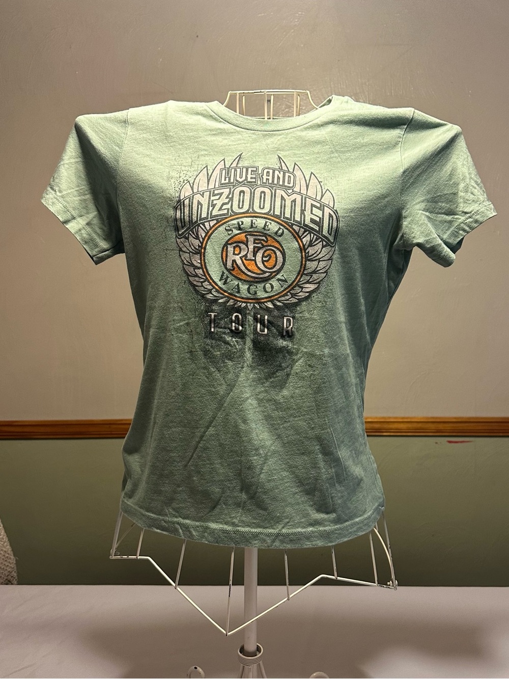 REO Speedwagon Live and Unzoomed Tour Graphic Tee - Seafoam Green